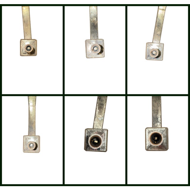 Niermann Weeks Lido Antiqued Mirror Chandelier – 6 Light – 38” Diameter For Sale - Image 14 of 18