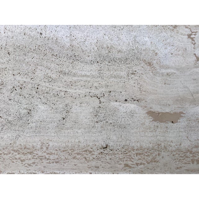 1950s French Natural Stone & Iron Bistro Table For Sale - Image 5 of 9