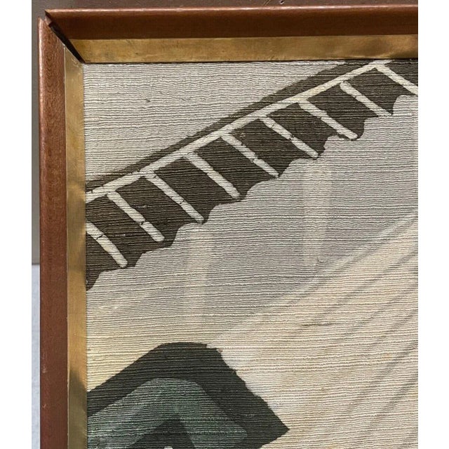Original Taizo Minekawa 'Stone Garden Ryoanji Japanese Temple Dyed Textile Print For Sale - Image 12 of 13