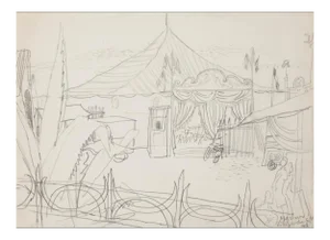Circus - Original Pencil on Paper - 1948 1948