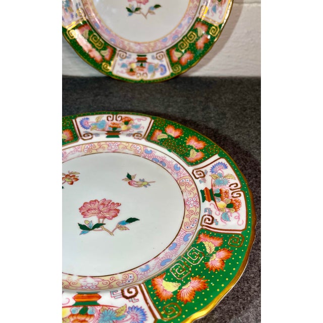 2-Antique English Porcelain Plates- Set of 2 For Sale - Image 4 of 7