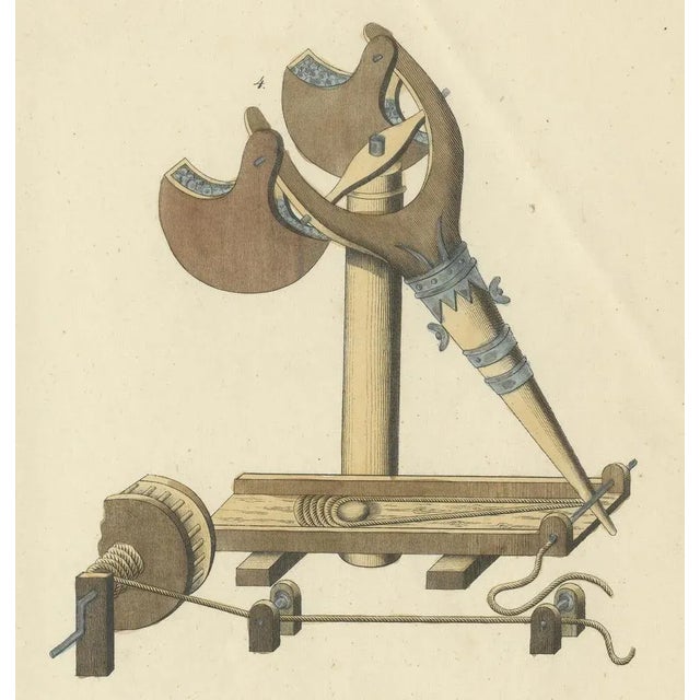 Von Reibisch, Medieval Catapults and Siege Engines, 1842, Print For Sale - Image 4 of 6