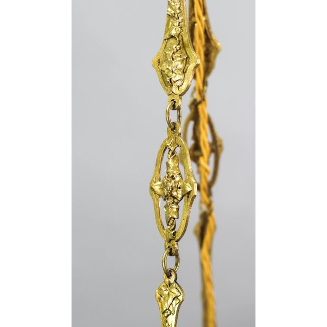 Art Deco Pendant Light in Polychrome Enameled Glass from Loys Lucha, 1930s For Sale - Image 6 of 11