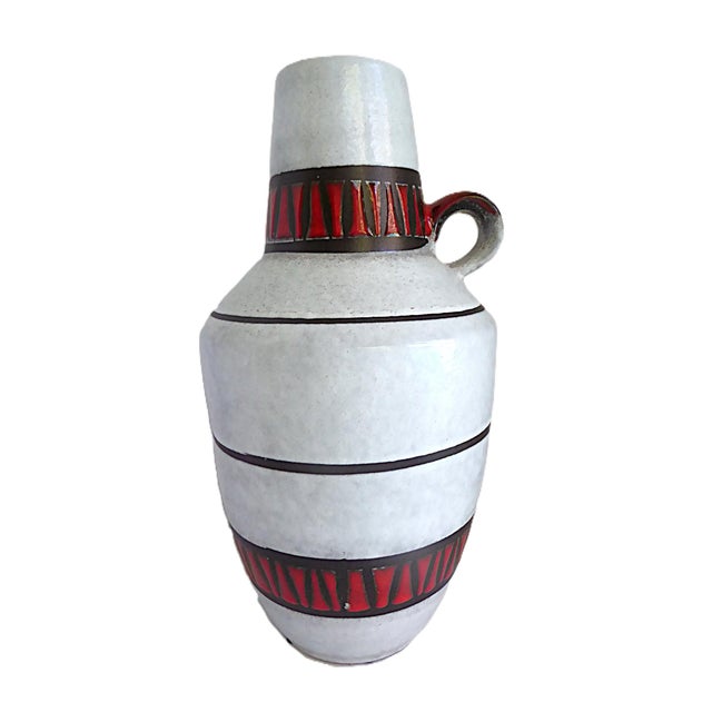 Bay Keramik German Krug or Handle Pottery Vessel Mid Century Modern 1960s For Sale - Image 4 of 14