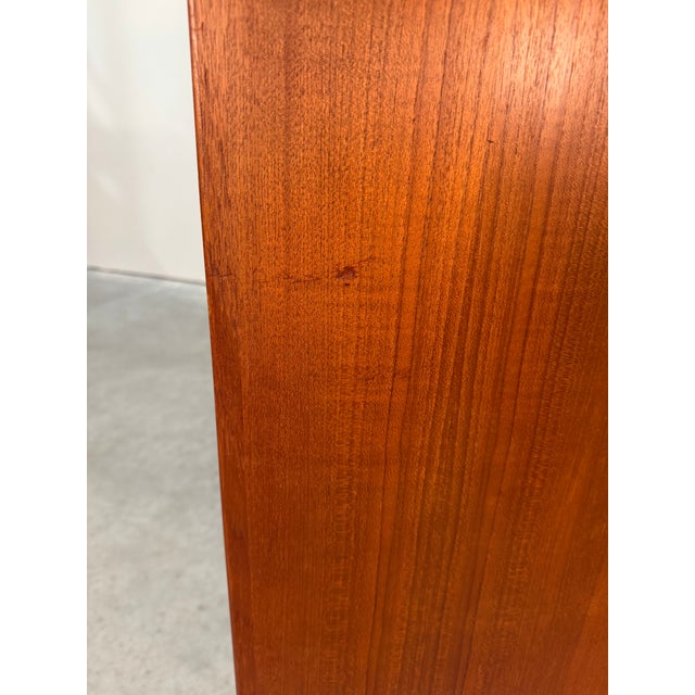 Mid Century Danish Modern Teak Tallboy Dresser For Sale - Image 11 of 12