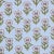 Schumacher Adeline Fabric in Mineral & Leaf For Sale
