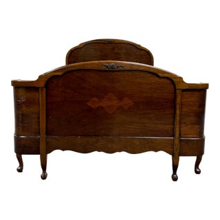 Vintage Full Size French Style Curved Bed For Sale