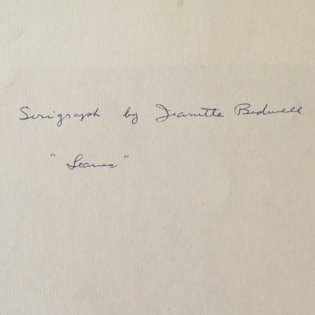 'Leaves' by Jeannette Bedwell, Circa 1960 For Sale - Image 11 of 12