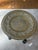 Gold Moroccan Brass Table on Black Iron Stand For Sale - Image 8 of 9