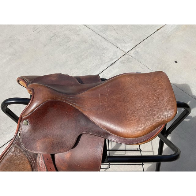 Vintage Crosby Olympic Works English Close Contact Saddle, Made in England For Sale In San Diego - Image 6 of 15