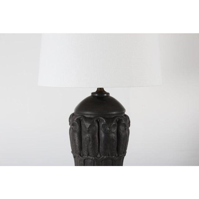Danish Art Nouveau Table Lamp by L. Hjorth, 1890s For Sale - Image 6 of 17