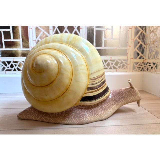 Rare Large Sergio Bustamante Signed/Numbered Snail Sculpture For Sale In Miami - Image 6 of 12