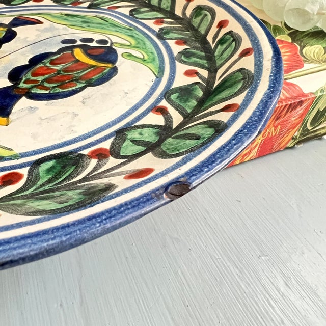 Hand-Painted Mexican Talavero Fish Plates - Set of 4 For Sale In San Antonio - Image 6 of 8
