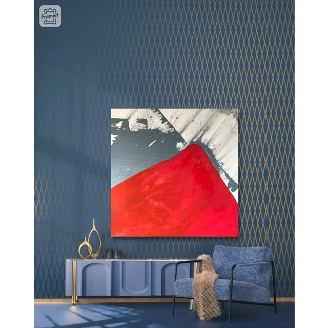 Matthew Izzo Painting on Canvas Titled "Red Mountain" For Sale In New York - Image 6 of 6