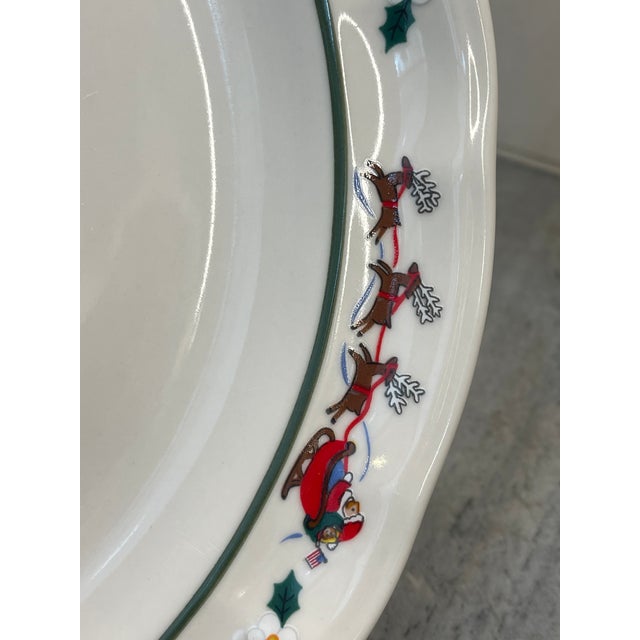 1990s 1990s Snow Village by Pfaltzgraff Dinner Plates For Sale - Image 5 of 9