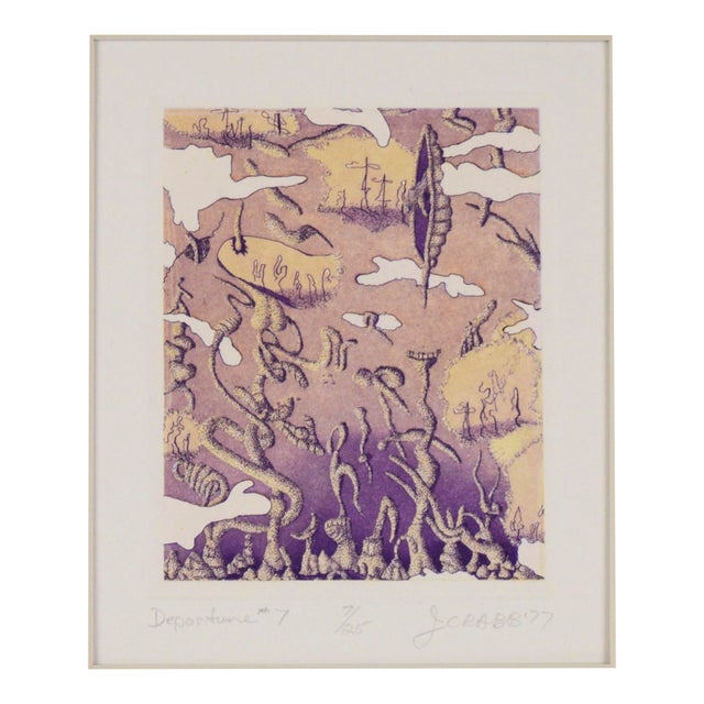 "Departure #7" - Lithograph on Paper by Jim Crabb For Sale