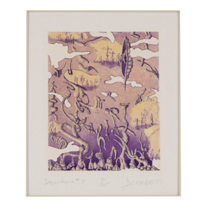 "Departure #7" - Lithograph on Paper by Jim Crabb