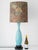 Tall Vintage Casa Pupo Turquoise Botanical Ceramic Table Lamp, 1960s For Sale - Image 3 of 18