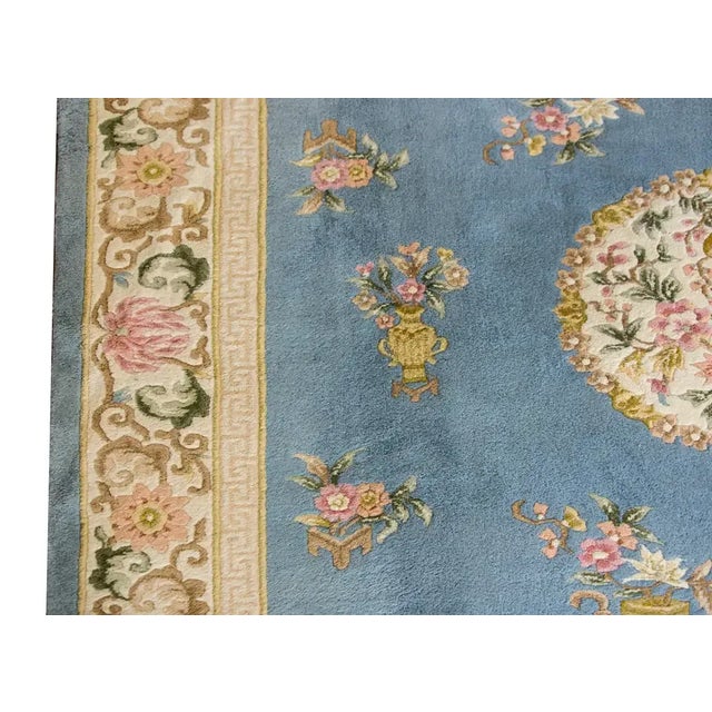20th Century Chinese Floral Rug For Sale - Image 10 of 12