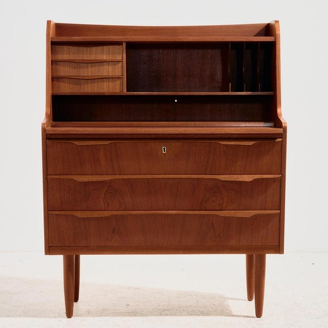 Teak Bureau Desk, 1960s For Sale - Image 18 of 18