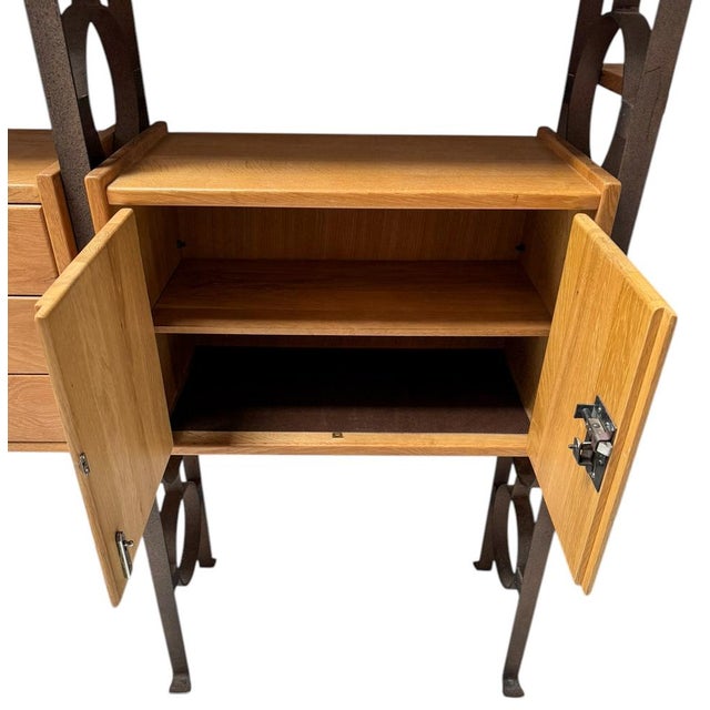 Brown Brutalist Modern Freestanding Modular Wall Unit, 1980s, Set of 11 For Sale - Image 8 of 9