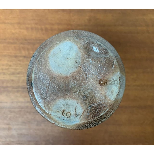 Mid-Century Minimalist Studio Pottery Carafe Vase, 1960s For Sale - Image 9 of 15