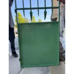 19th Century French Garden Gate with New Powdercoat For Sale - Image 11 of 12