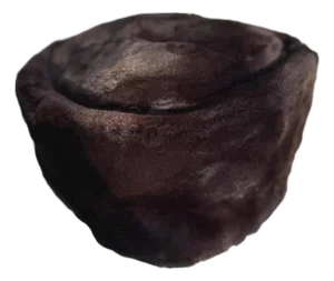 1990s Mink Fur Pillbox Hat: Espresso Brown Winter Style