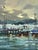 Paper Oil Painting Ships at the Dock in a Calm Sea Yuriy Suprunchuk For Sale - Image 7 of 11