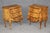 Pair of Italian Bombe Parquetry 3 Drawer Nightstands For Sale - Image 4 of 14