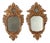 Small Rococo Style Mirrors in Painted Wood, 19th Century, Set of 2 For Sale