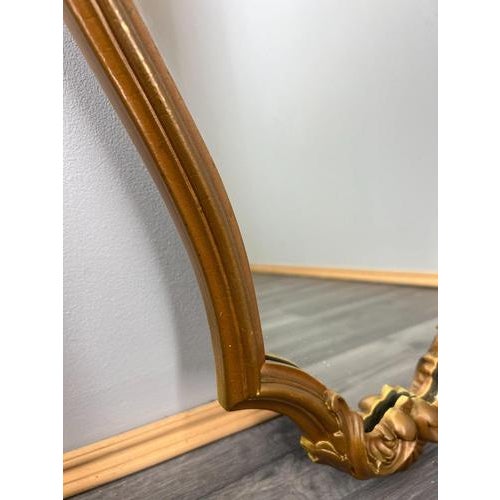Vintage French Ornate Wall Mirror with Gilt Frame For Sale - Image 5 of 8