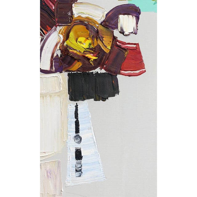2020s Abstract Female Portrait — Original Oil Painting by Diane Grant | 40" × 51" For Sale - Image 5 of 7