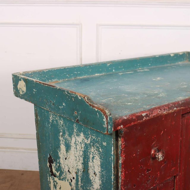 Brown Austrian Orignial Painted Buffet For Sale - Image 8 of 11