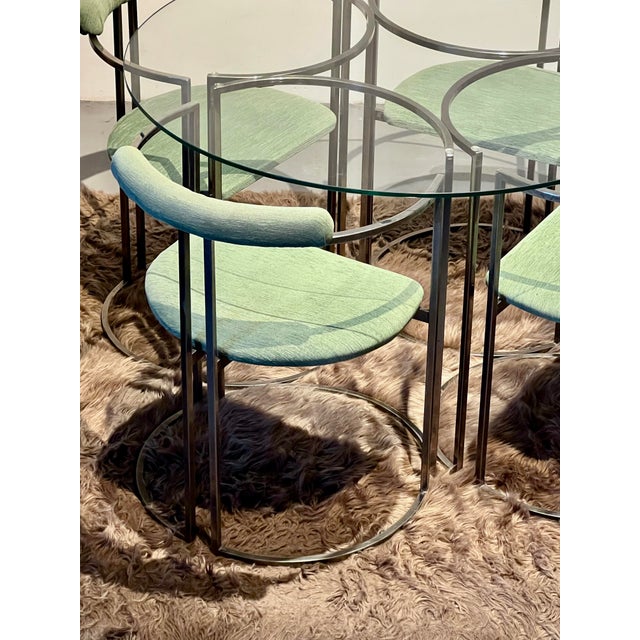 Modernist Glass Dining, Italy, 1970, Set of 5 For Sale - Image 6 of 14