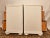 Antique White Late 19th Century Pair of Painted Butler Style French Country Chic Nightstands For Sale - Image 8 of 11