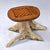 Hand Made Chess and Cribbage Live Edge Game Table on Tree Stump With Pieces For Sale - Image 13 of 17