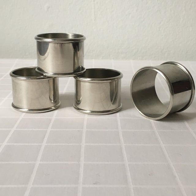Kirk Stieff Pewter Napkin Rings Set of Four Chairish