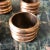 Beautiful set of four brass rope detail napkin ring holders. Set of 4.