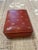 Traditional Vintage Italian Burgundy Leather Box Featuring Embossed Gold Fleur-De-Lis For Sale - Image 3 of 10