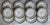 Set of 12 beautiful early 20th century Royal Doulton dinner plates featuring a white body and fine trellis and floral...