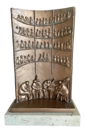 1960s Macri Opera Plaster Sculpture