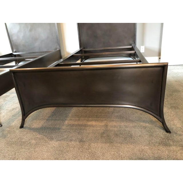 Industrial Chic Restoration Hardware 19thC Keyhole Metal Beds With