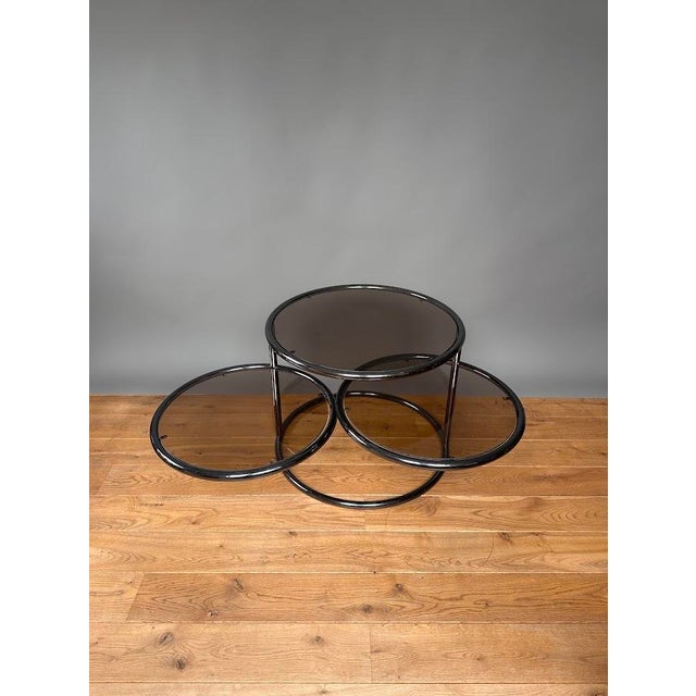 Mid-Century Modern Vintage Coctail Tish in the style of Milo Baugman, 1970s For Sale - Image 3 of 5