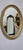 Very good quality Edwardian oval gilt wall mirror, egg and dart decoration, with original bevelled glass, in very good...