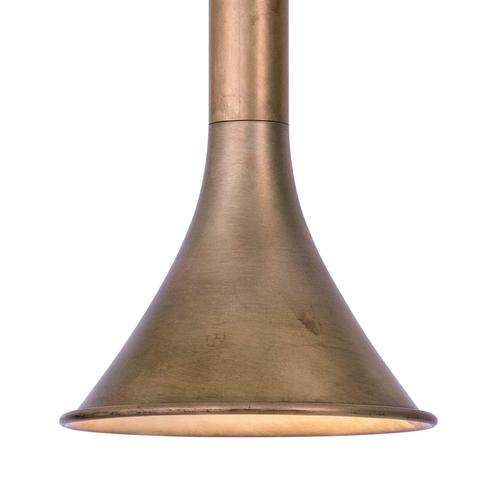 Megafon 3-Raw Brass Ceiling Lamp by Jesper Ståhl for Konsthantverk For Sale - Image 4 of 8