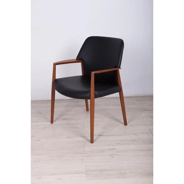 Mid-Century Armchair by A. B. Madsen & E. Larsen for Fritz Hansen, 1950s For Sale - Image 14 of 14