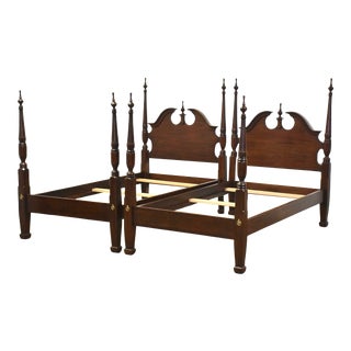 Cherry Twin Beds by Harden - a Pair For Sale