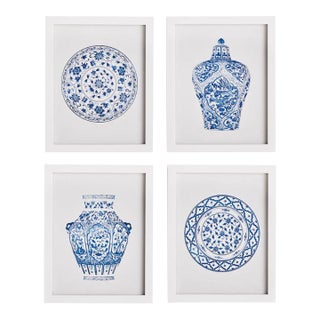 Dynasty Petite Prints - Set of 4 For Sale