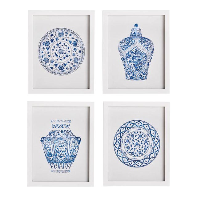 Dynasty Petite Prints - Set of 4 For Sale